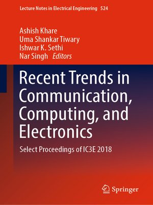 cover image of Recent Trends in Communication, Computing, and Electronics